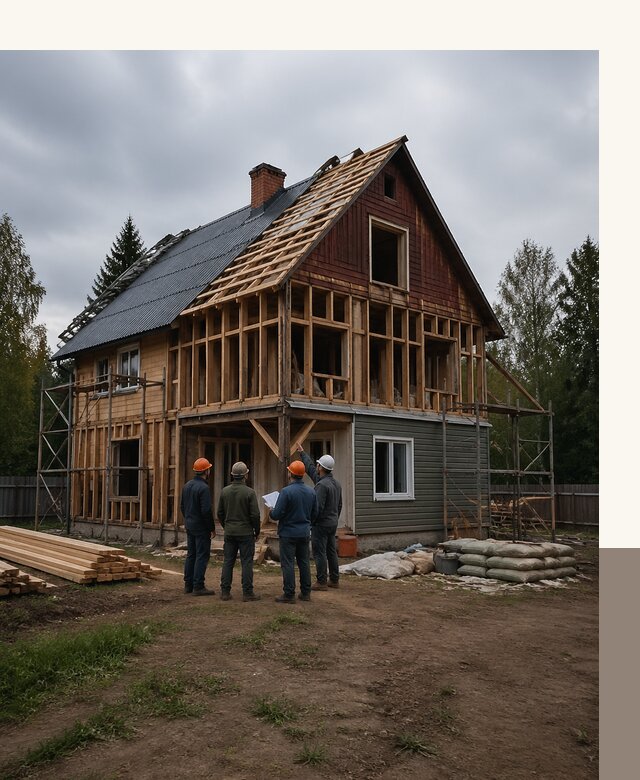 Реконструкция дачного дома в Вичуге под ключ с проектом