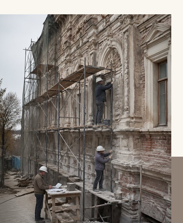 Реставрация объектов культурного наследия под ключ в Вичуге