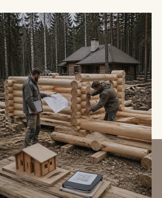 Проектирование и строительство домов из бревна в Вичуге